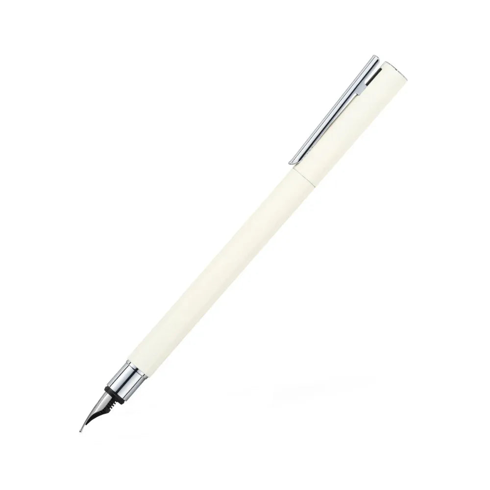 Faber-Castell Neo Slim Ivory with Chrome Trim Fountain Pen