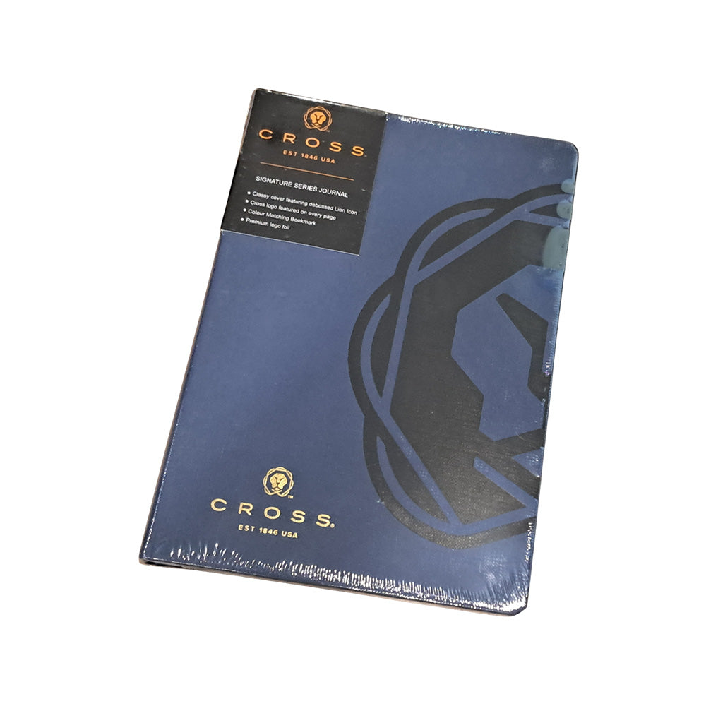 Cross Classic Century Lustrous Chrome BP + Executive A5 Notebook Blue