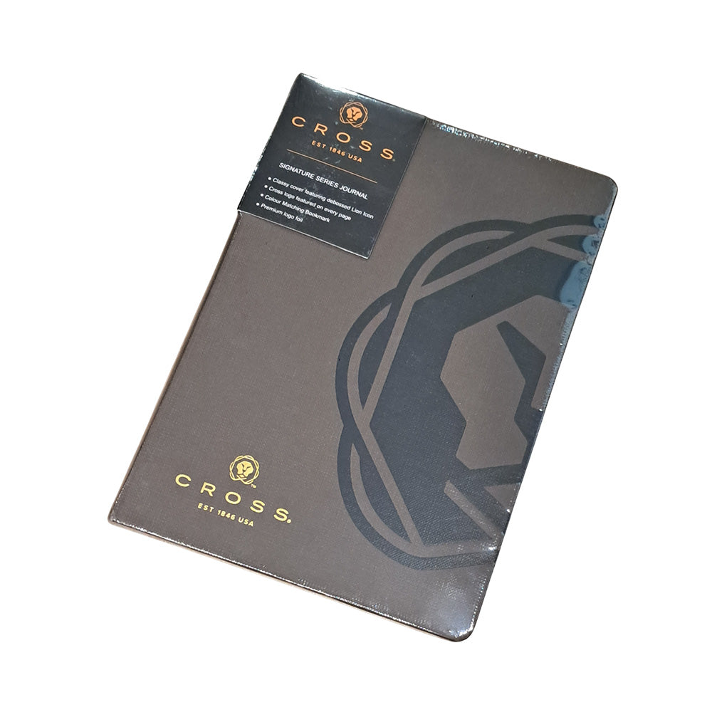 Cross Classic Century Lustrous Chrome BP + Executive A5 Notebook Brown