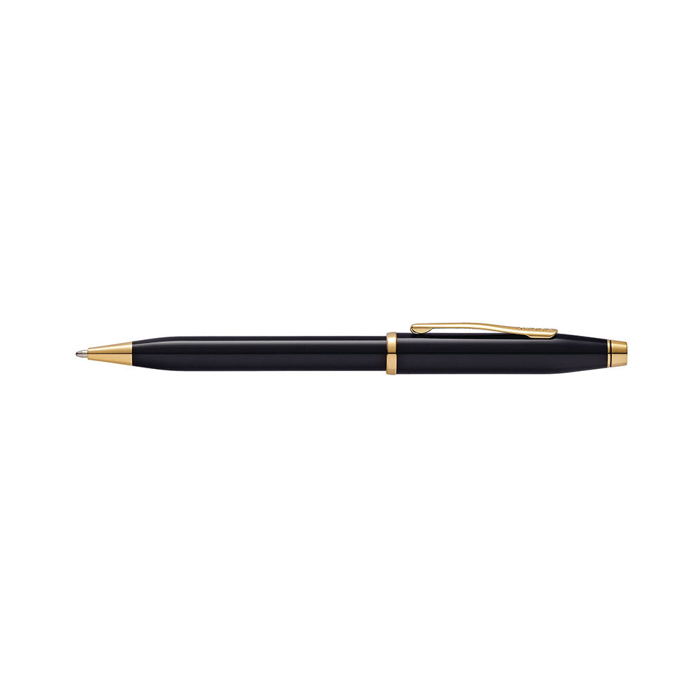 Cross Century II Classic Black Lacquer with 23Kt GT Ballpoint Pen