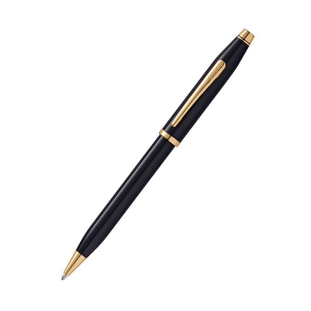 Cross Century II Classic Black Lacquer with 23Kt GT Ballpoint Pen
