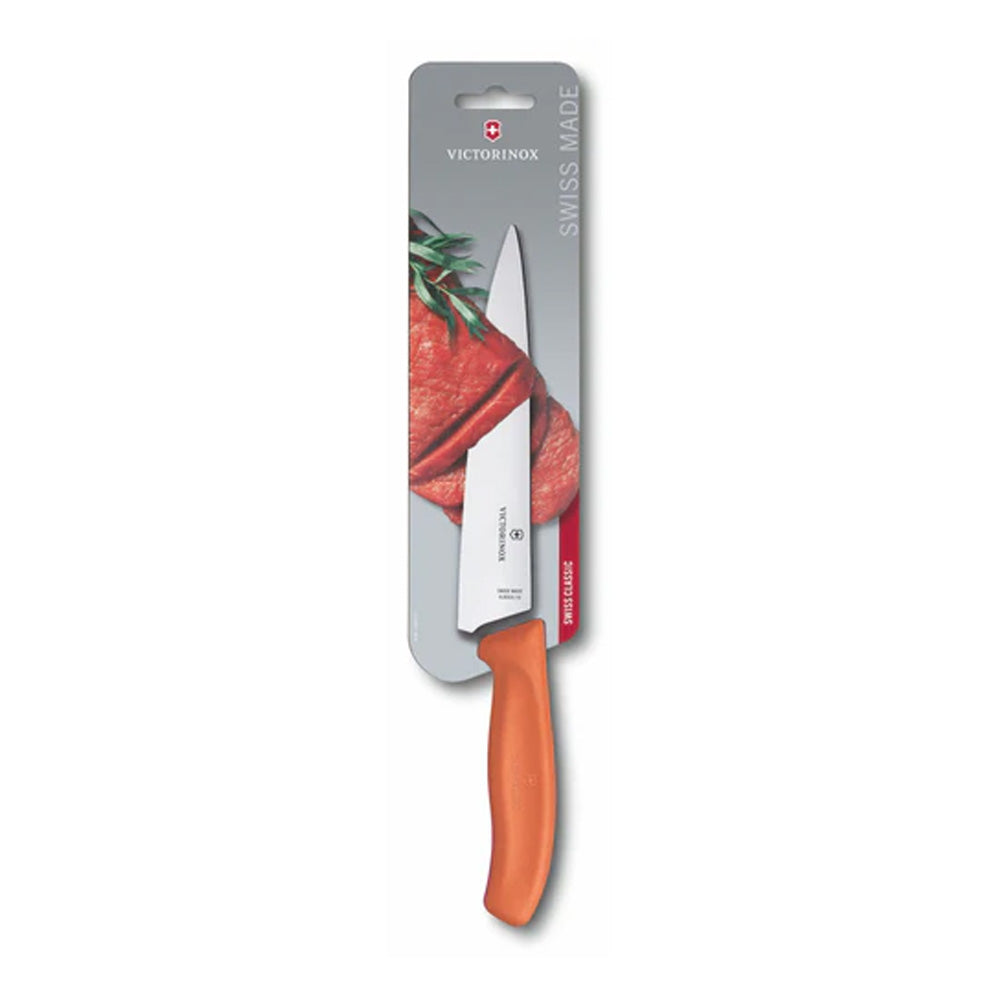 Victorinox Swiss Classic Carving/Cutting Knife 19cm - Orange