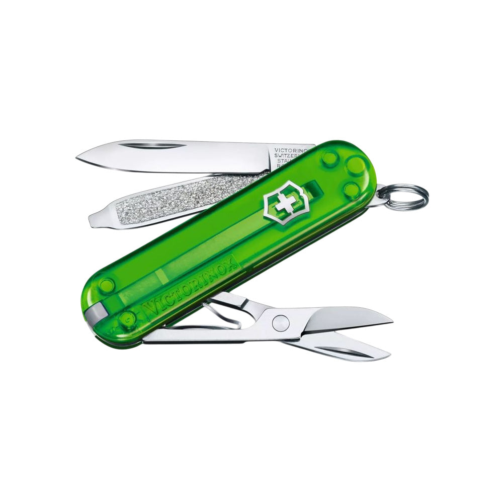 Victorinox Classic SD Transparent 58mm 7 Functions - Green Tea