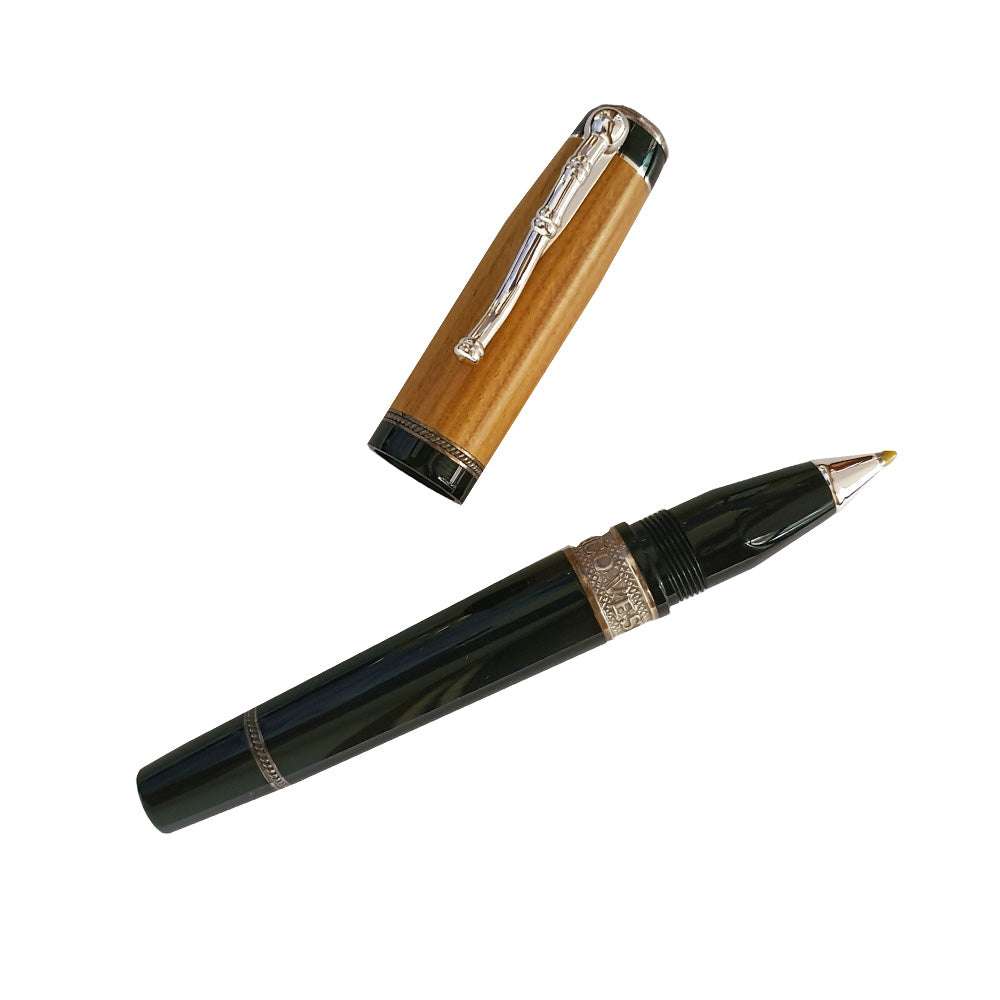 Delta Amerigo Vespucci Black Resin with Sterling Silver Trim Limited Edition Rollerball Pen