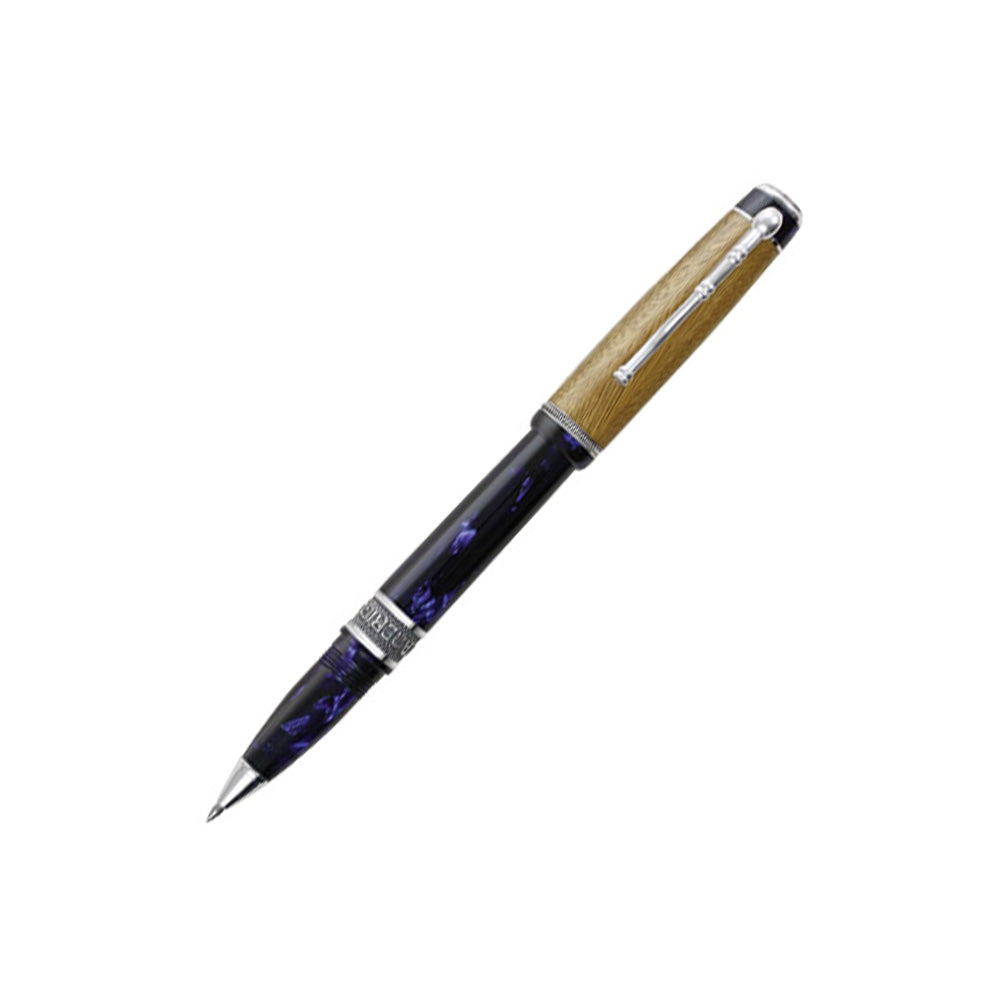Delta Amerigo Vespucci Limited Edition Blue Resin with Sterling Silver Trim Rollerball Pen
