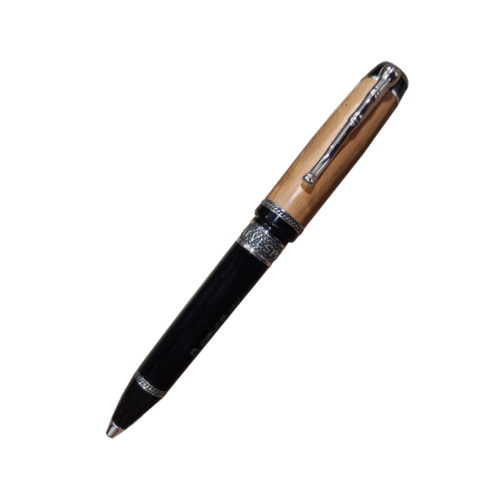 Delta Amerigo Vespucci Limited Edition Black Resin with Silver Trim Ballpoint Pen