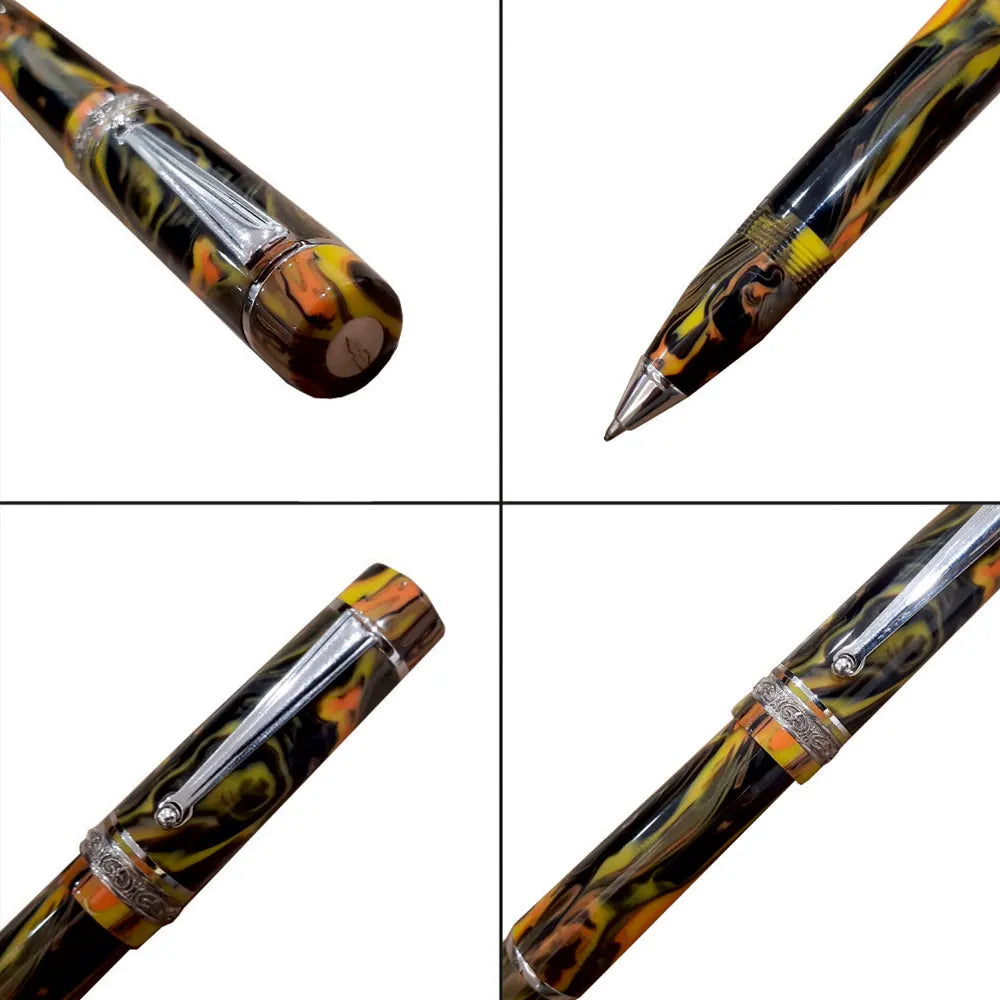 Delta Galleria Multicolour with Rhodium Trim Rollerball Pen