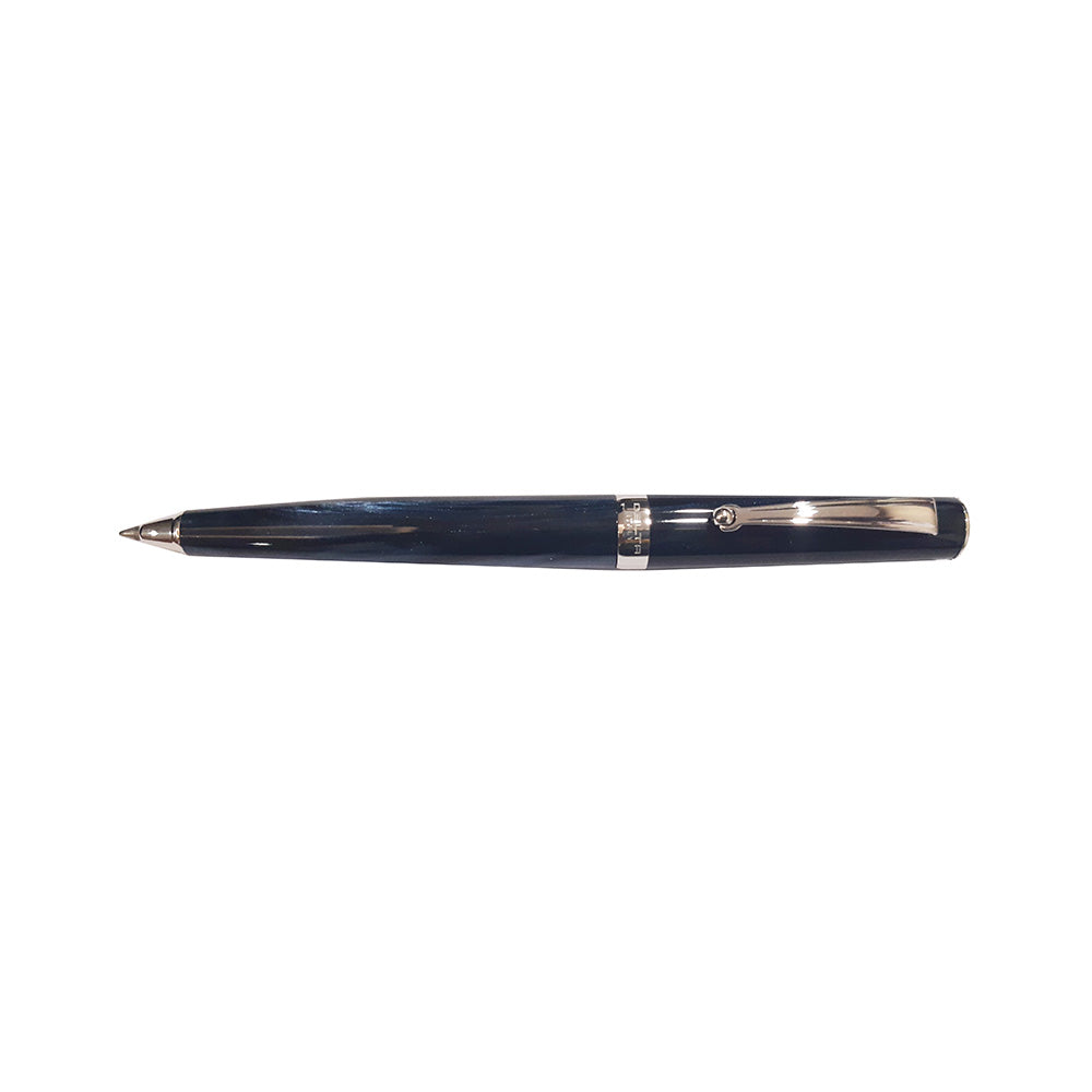 Delta Intesa Blue Pearl Resin with Rhodium Trim Ballpoint Pen