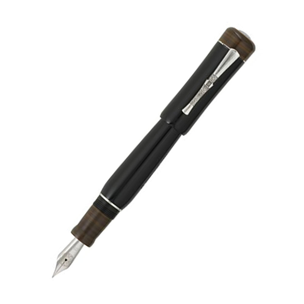 Delta Indigenous Peoples Indios Black-Brown Resin Limited Edition Fountain Pen – 18Kt Medium Nib