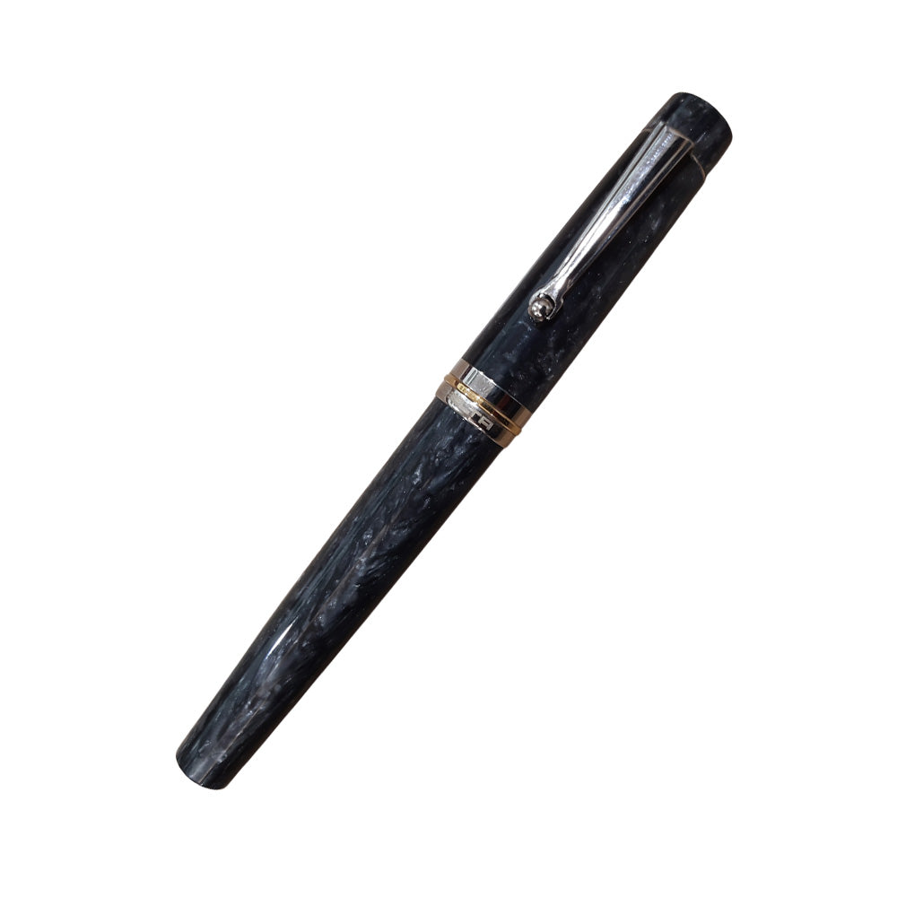 Delta Vintage Lava Stone Pearl Slate Grey Resin Rollerball Pen