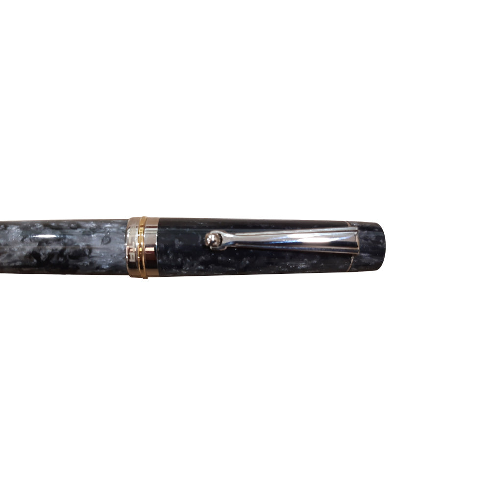 Delta Vintage Lava Stone Pearl Slate Grey Resin Rollerball Pen