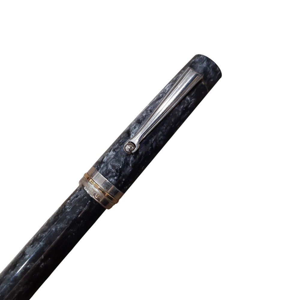 Delta Vintage Non-Stop Lava Stone Pearl Slate Grey Resin Rollerball Pen