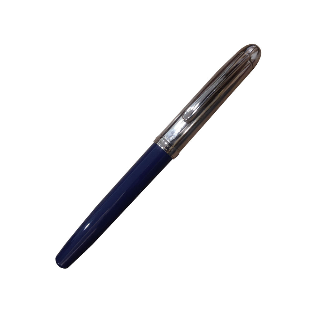 Delta Graffiti Doue Metal-Blue Resin with Sterling Silver Trim Rollerball Pen