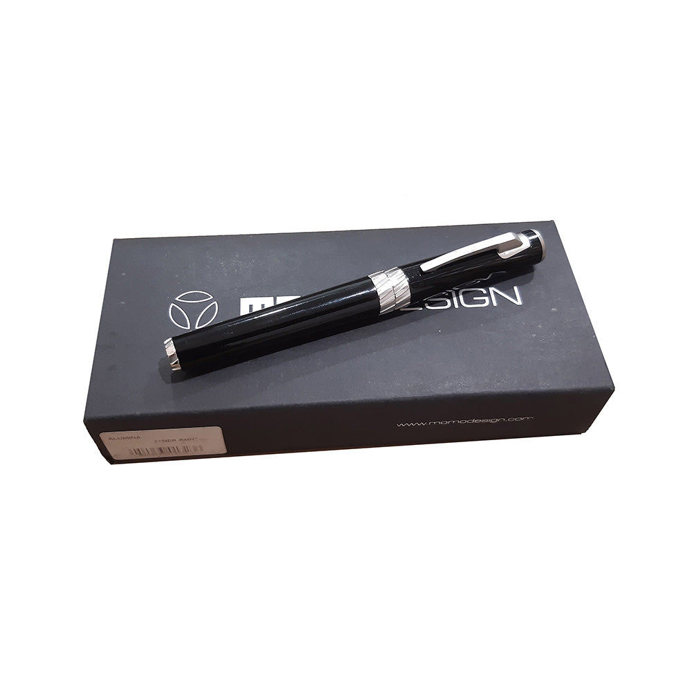 Delta Tork Momo Design Black Resin with Rhodium Trim Rollerball Pen