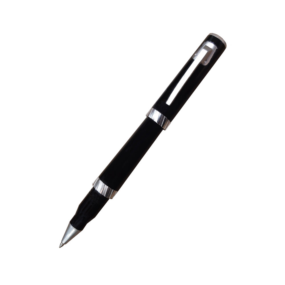 Delta Tork Momo Design Black Resin with Rhodium Trim Rollerball Pen