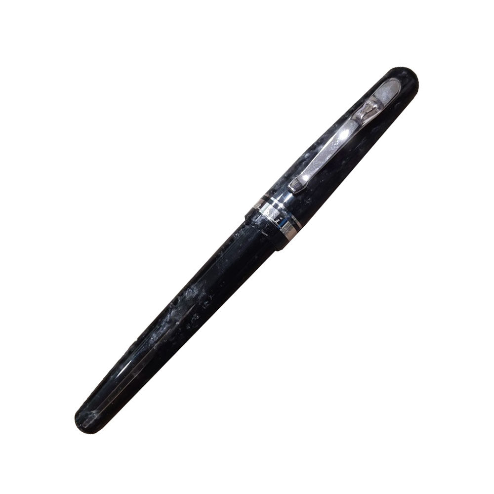 Delta Fusion 82 Gray Resin with Rhodium Trim Non-Stop Rollerball Pen