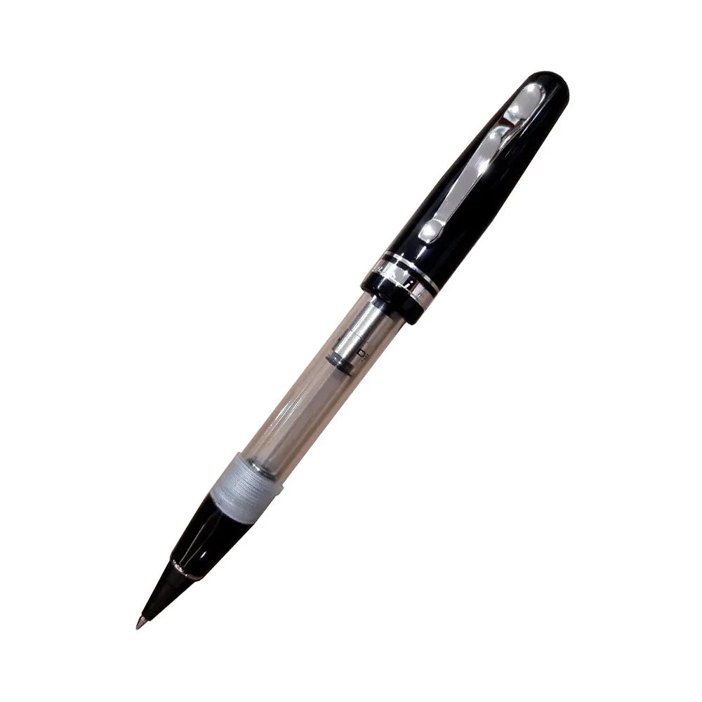 Delta Fusion 82 Demonstrator Transparent Body & Black Cap Non-stop Roller Pen
