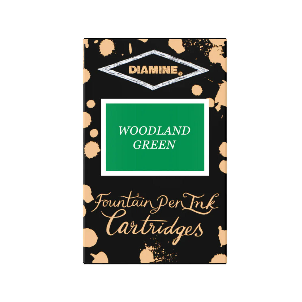 Diamine Ink Cartridges TP/18 - Woodland Green