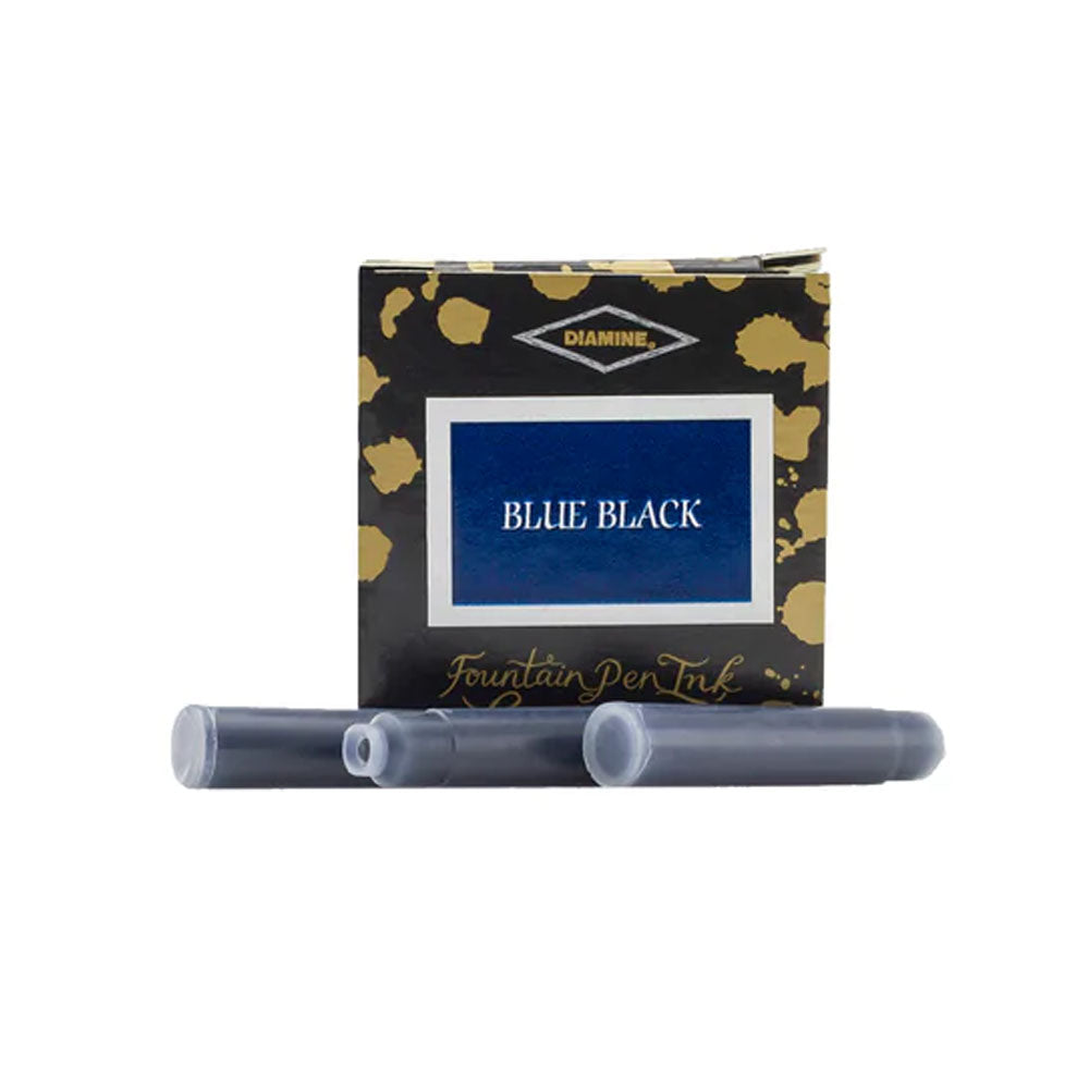 Diamine Fountain Pen Ink Cartridges TP/6 - Blue-Black