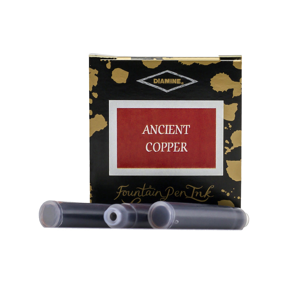 Diamine Fountain Pen Ink Cartridges TP/6 - Ancient Copper
