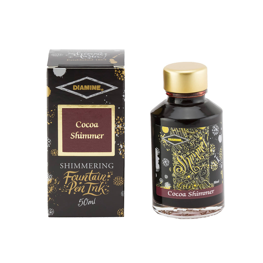 Diamine 50ml Shimmering Ink - Cocoa Shimmer