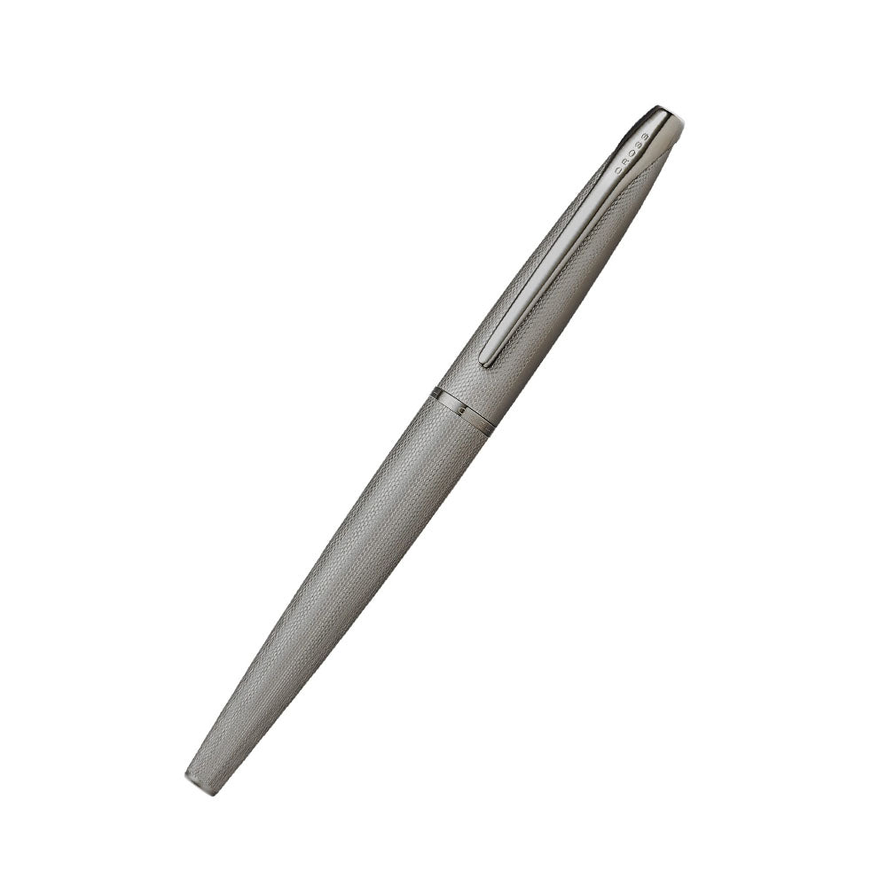 Cross ATX Sandblasted Titanium Gray Fountain Pen - Stainless Steel Nib