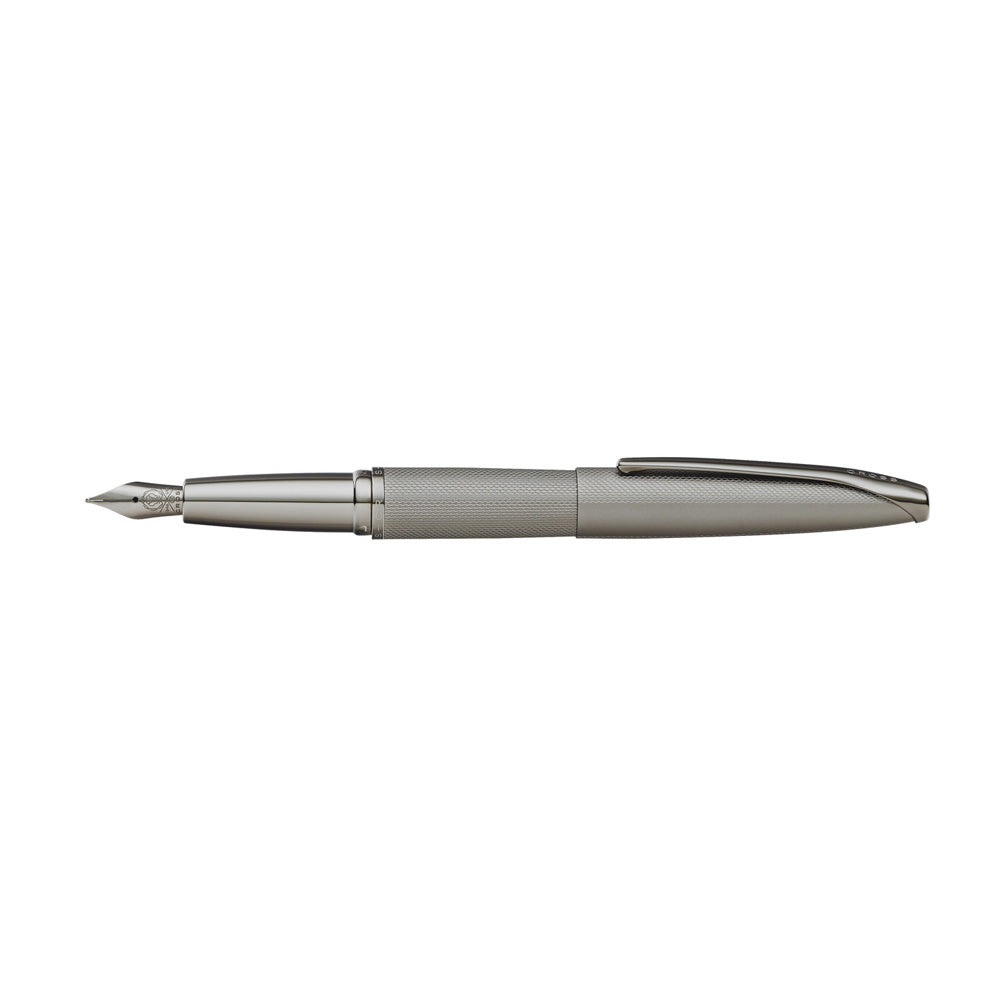 Cross ATX Sandblasted Titanium Gray Fountain Pen - Stainless Steel Nib
