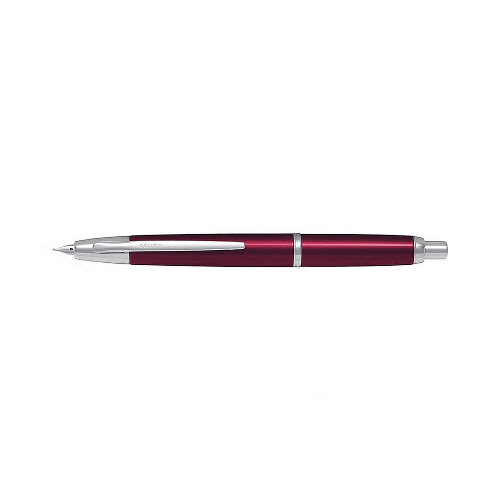 Pilot Capless Decimo Red CT Fountain Pen - 18Kt Gold Broad Nib