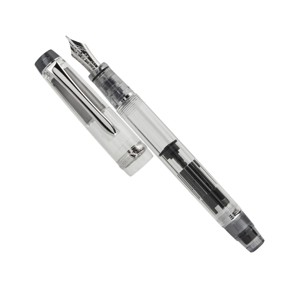 Pilot Custom Heritage 92 Clear Demonstrator Fountain Pen - 14Kt Gold Rhodium-Plated Medium Nib