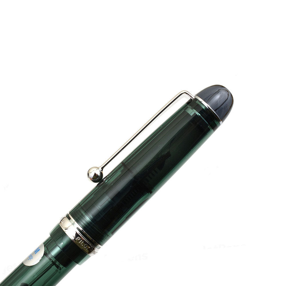Pilot Custom 74 Tinted Green CT Fountain Pen - 14Kt Gold Rhodium-Plated Nib