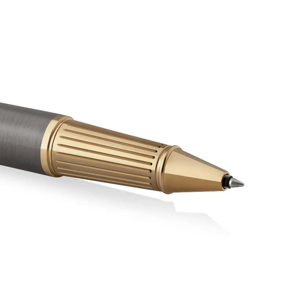Parker Ingenuity Grey Lacquer with Gold Trim Rollerball Pen