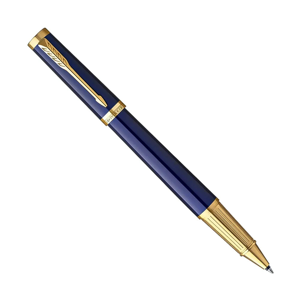 Parker Ingenuity Blue Lacquer with Gold Trim Rollerball Pen