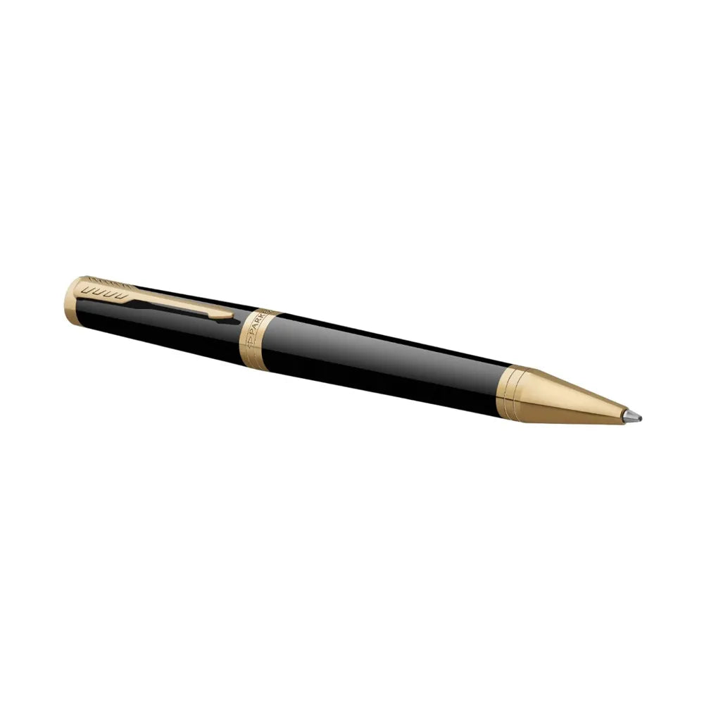 Parker Ingenuity Black Lacquer with Gold Trim Ballpoint Pen