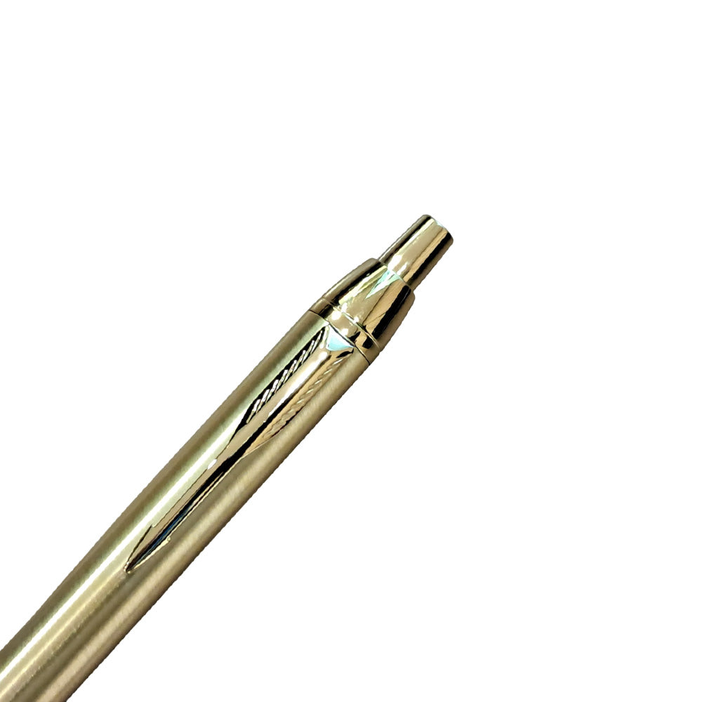 Parker Odyssey Gold GT Ball Pen Modern, Elegant And Professional, The Parker Odyssey Is A Pen Ready To Accompany You Everywhere. Parker Odyssey Delivers An Incredibly Smooth And Intense Writing Experience, While The Smart Design Offers A Stylish Look. Colour : Gold Mechanism – Click Push Button Gold Lacquer body with Gold Trim Material : Brass Smooth ball Refill Blue color refill Parker attractive Gift box