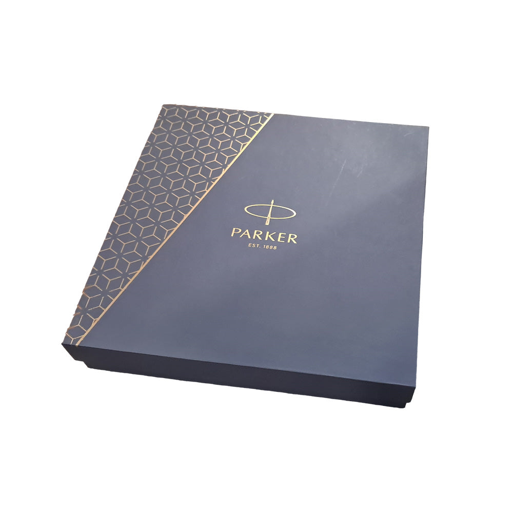 Parker Ambient Laque Black GT Ballpoint Pen with Parker Notebook