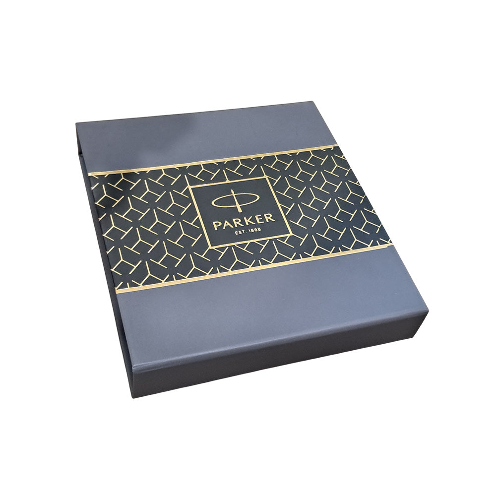 Parker Aster Giftset Lacque Black GT Rollerball Pen with Wallet