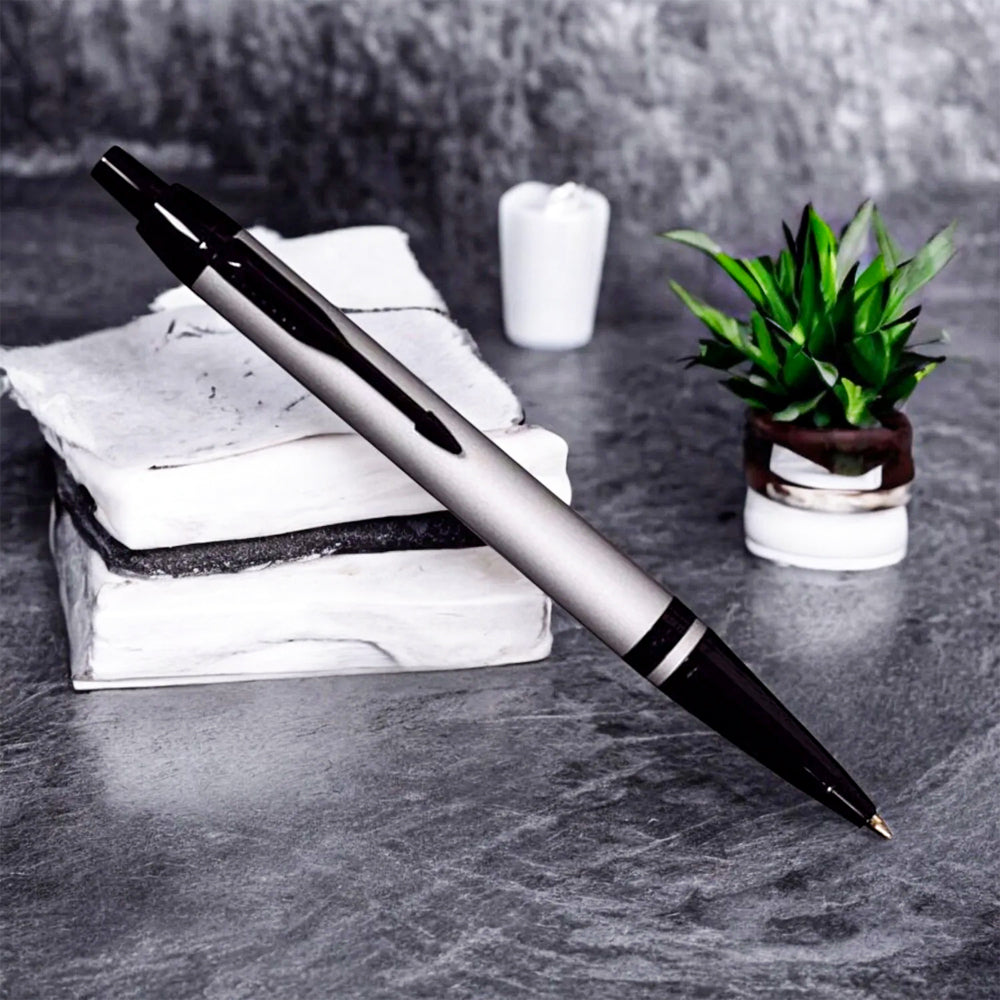 Parker Odyssey Dark Grey BMT Rollerball and Ballpoint Pen Set