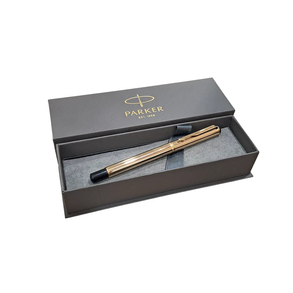 Parker Rialto Gold-Gold Trim Ballpoint Pen