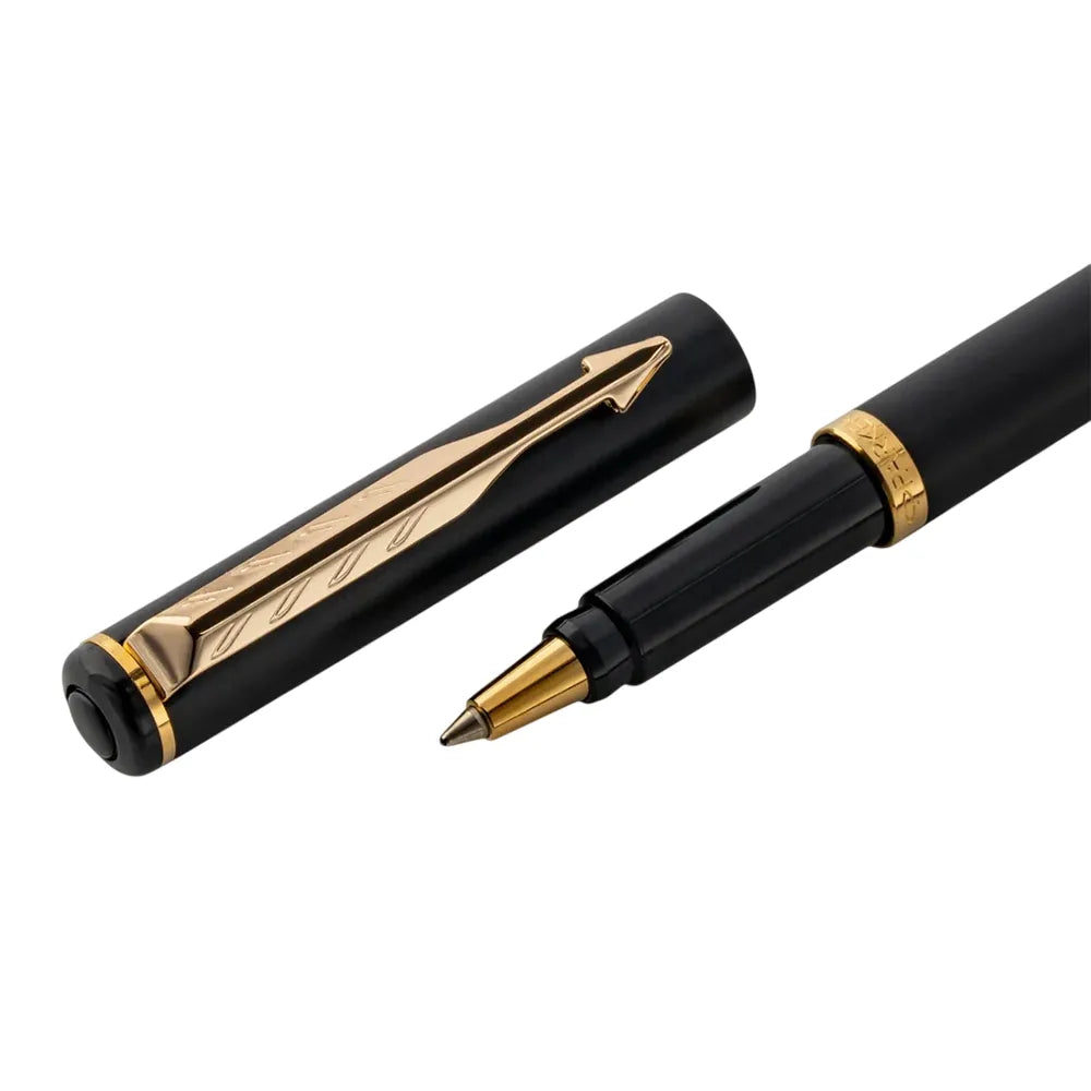 Parker Rialto Matte Black GT Ballpoint Pen