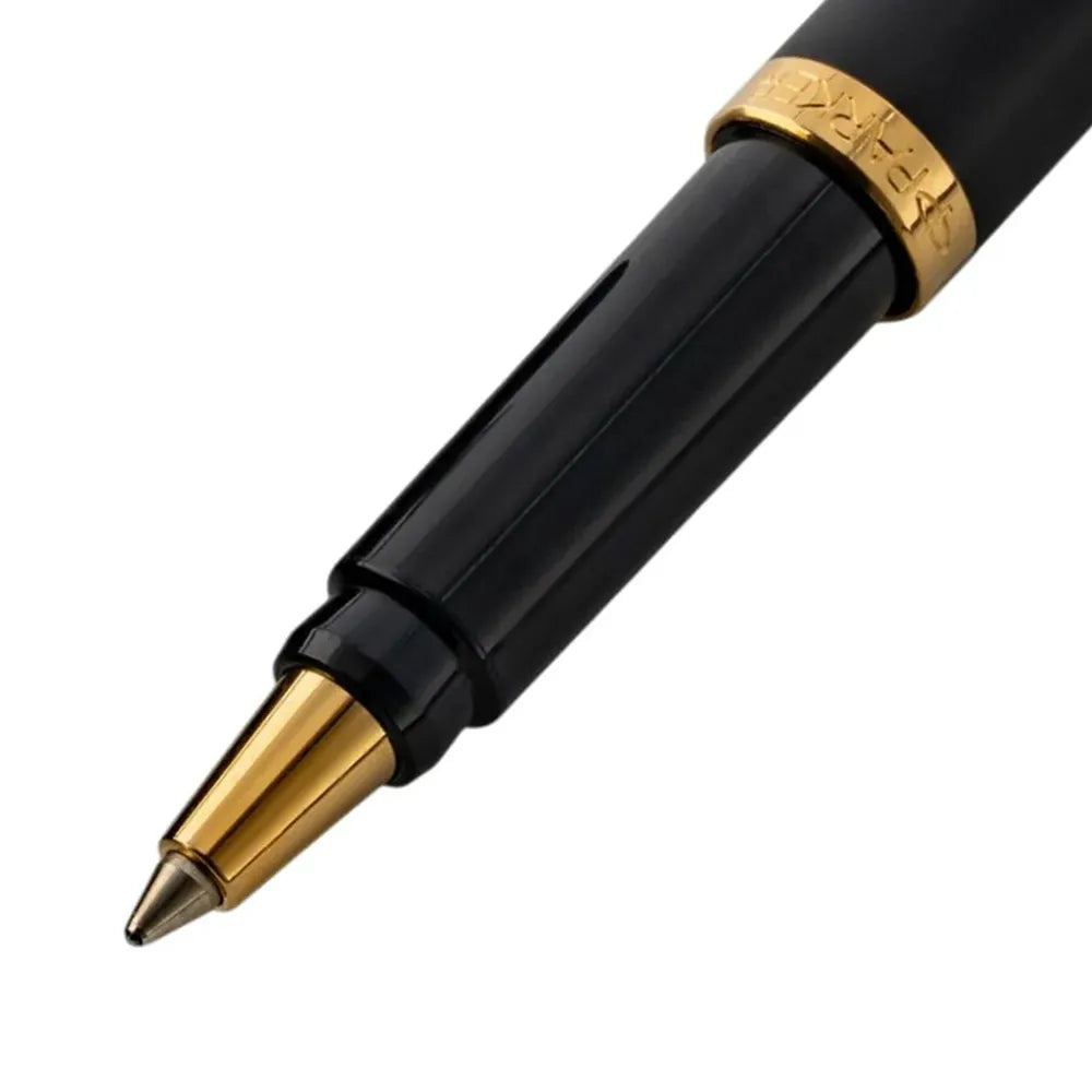 Parker Rialto Matte Black GT Ballpoint Pen