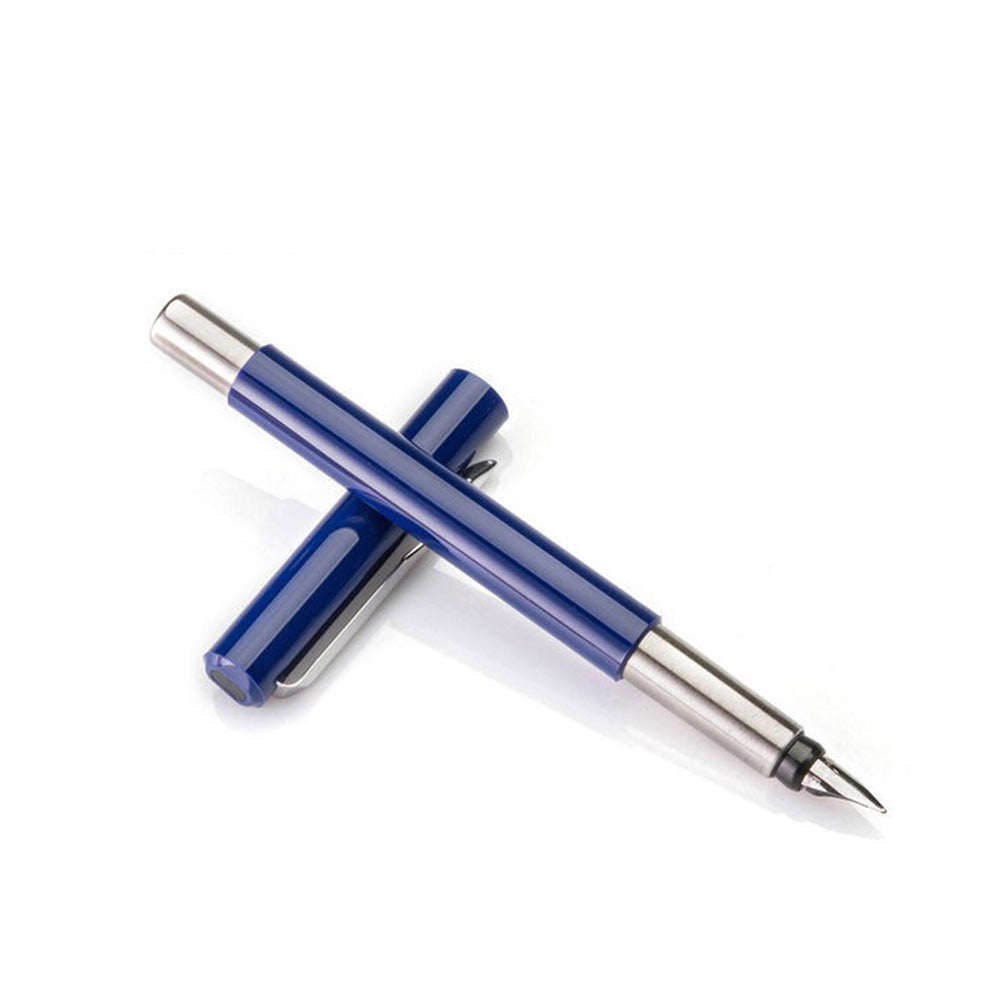 Parker Vector Standard Blue Calligraphy with Chrome Trim Fountain Pen