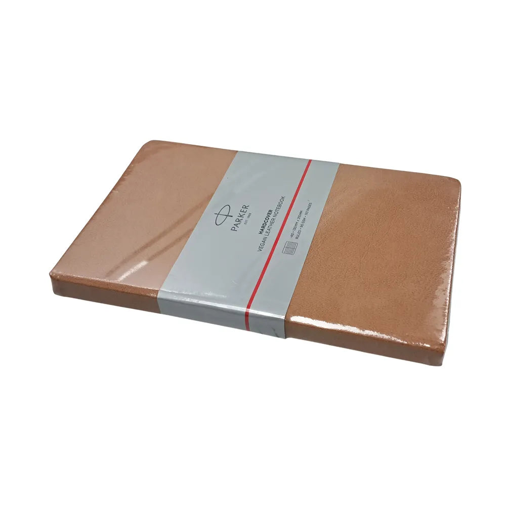 Parker Hardbound Vegan Leather A5 192 Pages Notebook - Brown