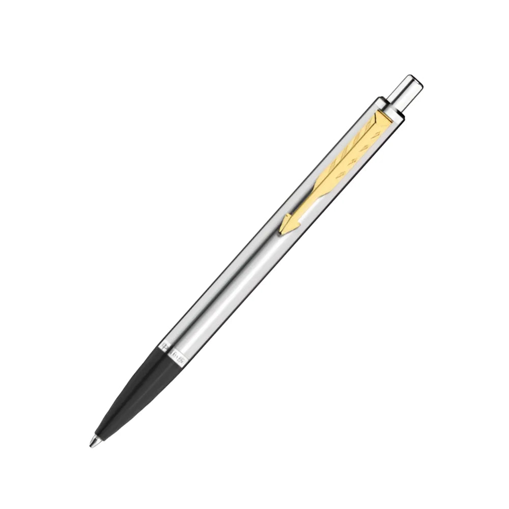 Parker Latitude Stainless Steel Gold Trim Ballpoint Pen