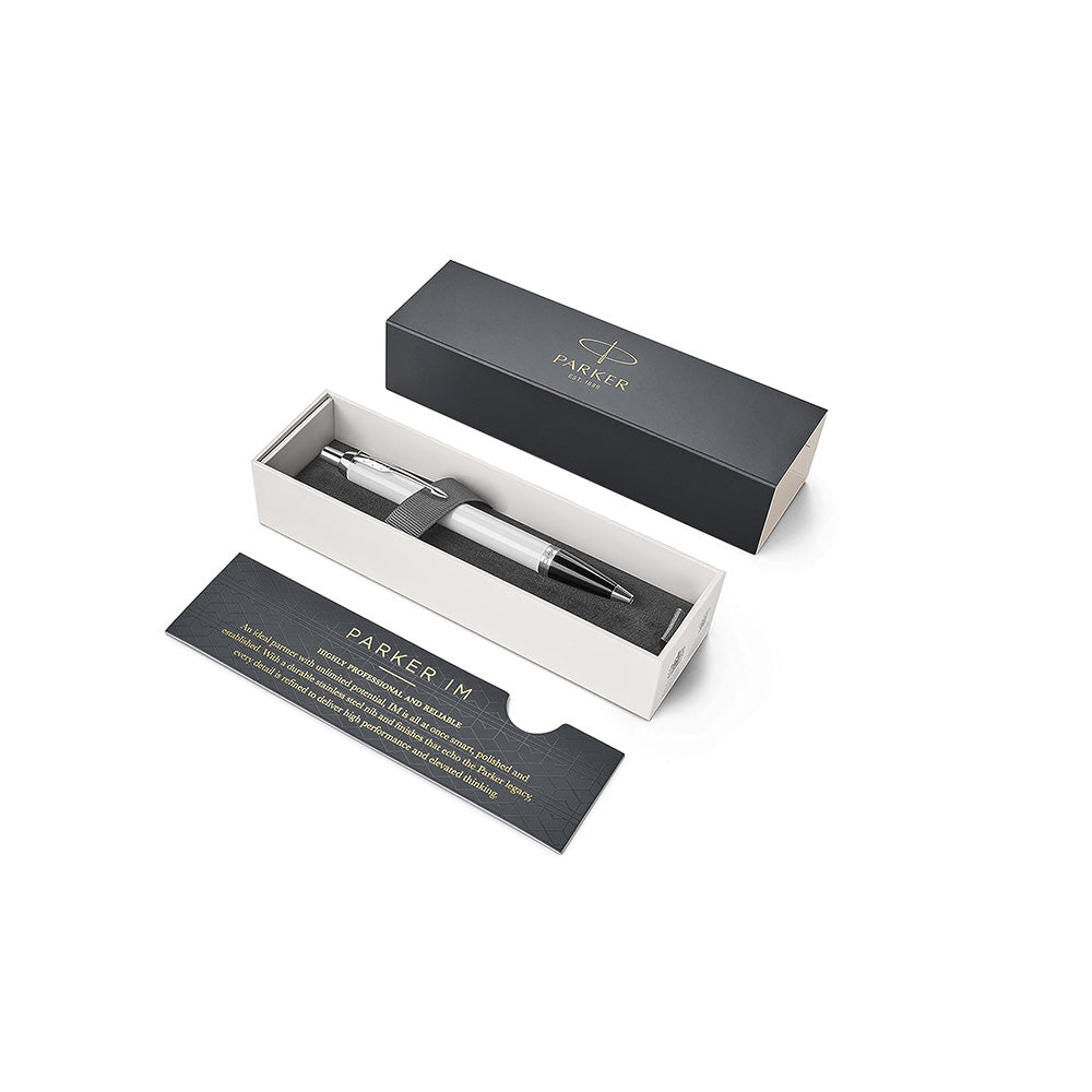 Parker IM White Lacquer CT Ballpoint Pen
