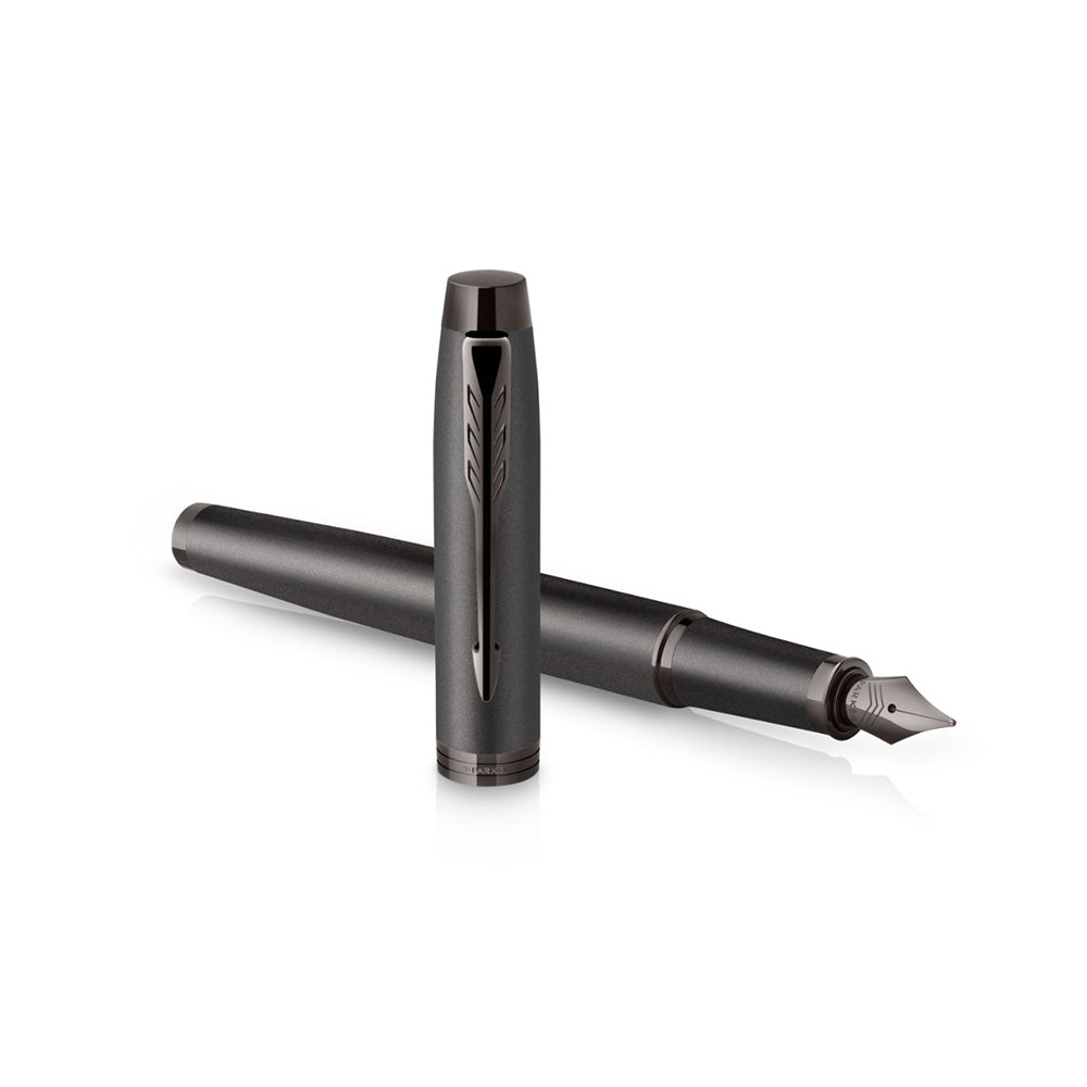 Parker IM Monochrome Titanium Trim Fountain Pen - Medium Nib