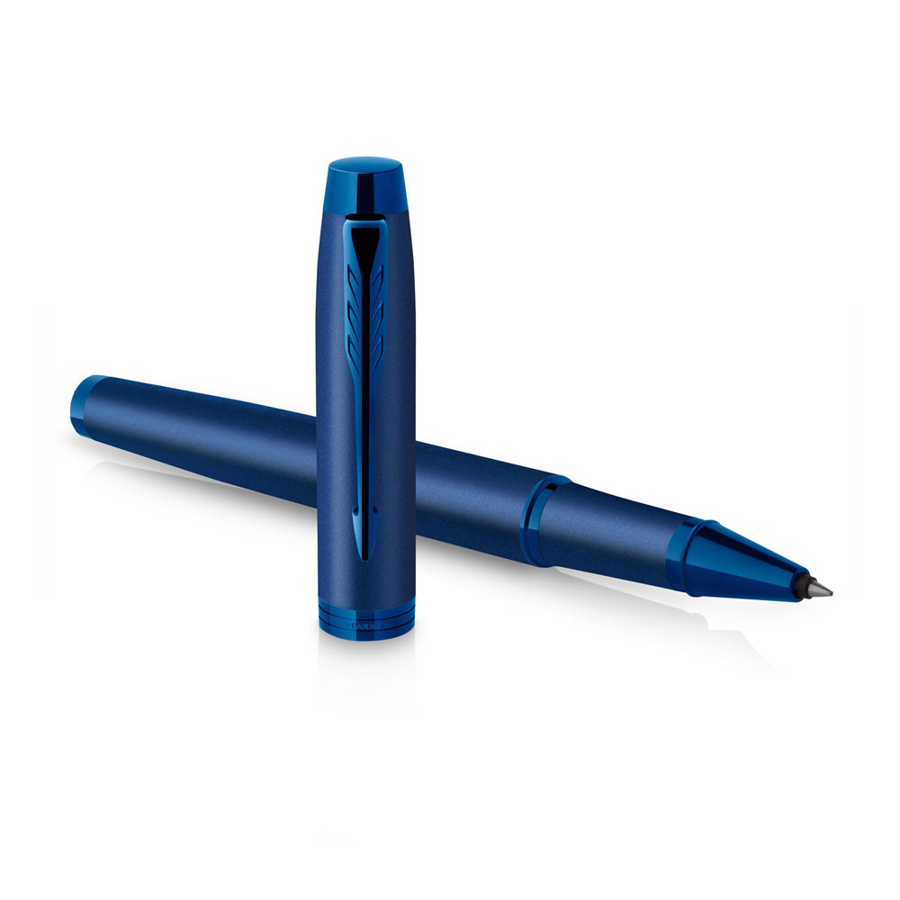 Parker IM Monochrome Blue Trim Rollerball Pen