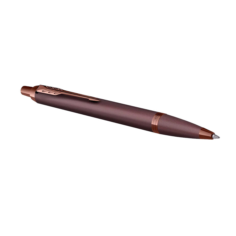 Parker IM Monochrome Burgundy Trim Ballpoint Pen