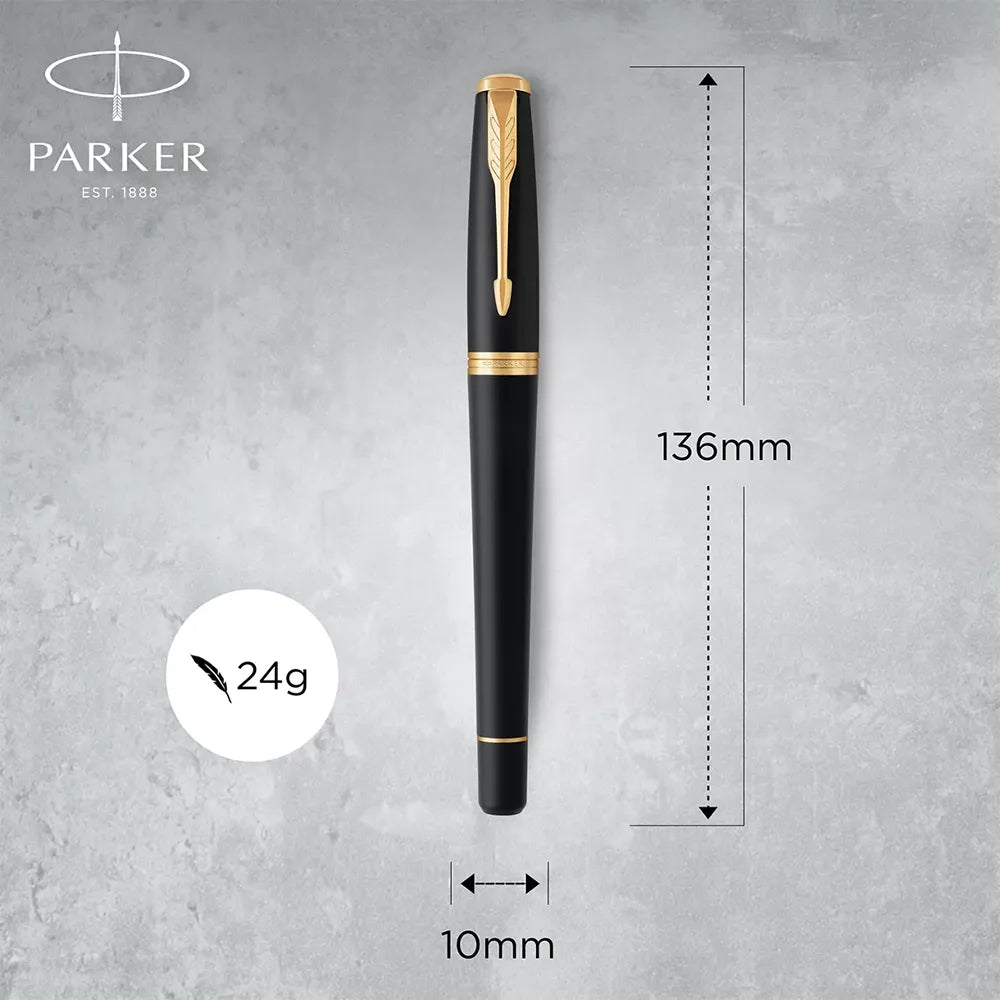 Parker Urban Muted Black GT Fountain Pen - Stainless Steel Nib