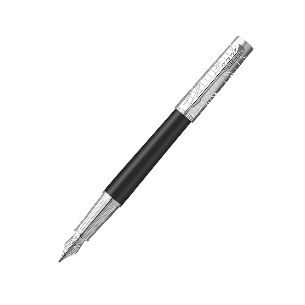 Parker Ingenuity Legacy of Flight Matte Black Lacquer CT Fountain Pen - Stainless Steel Nib