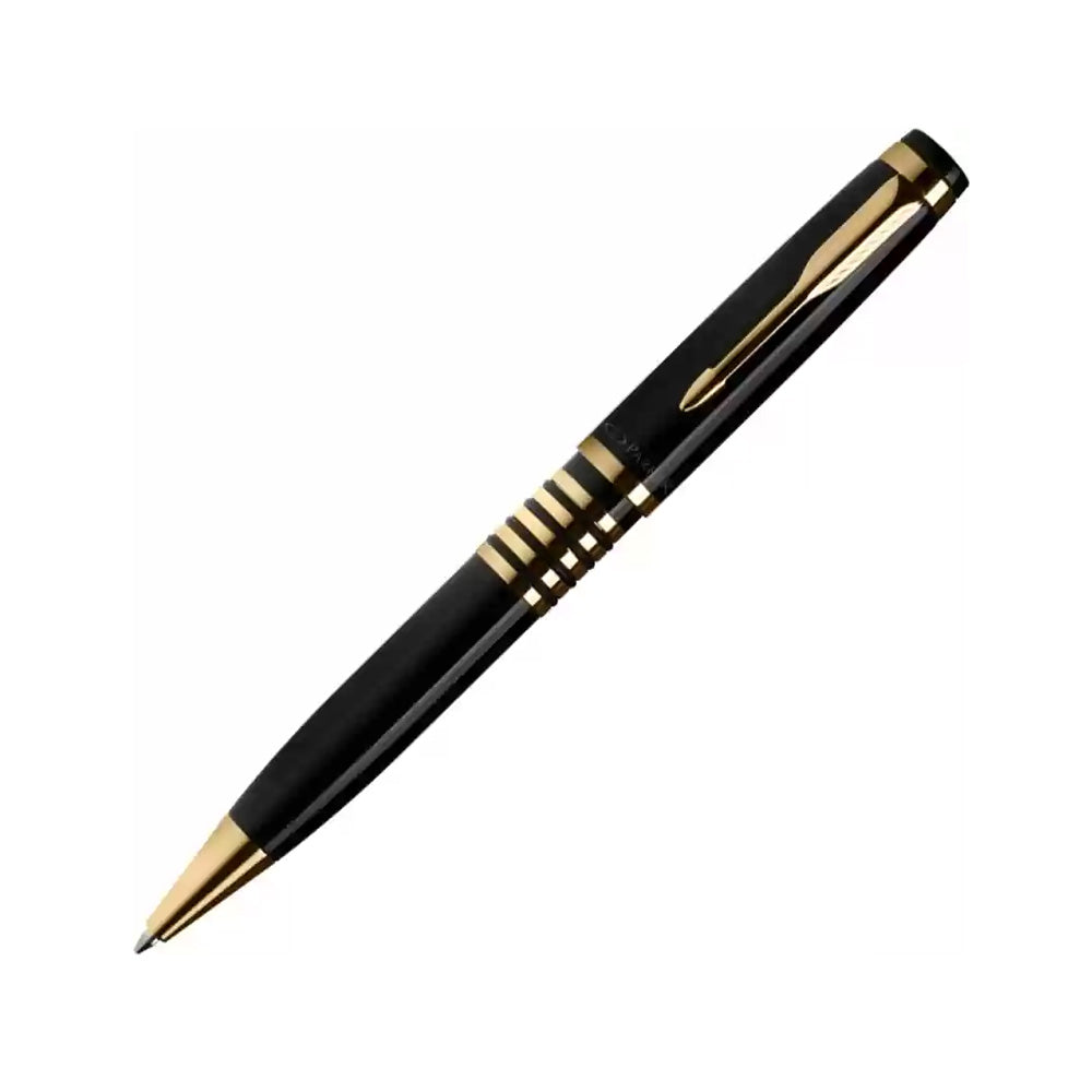 ELLIPSE The Ellipse makes a sophisticated, bold statement that’s adorned with an elegant demeanor that comes through its lustrous black body. Ellipse is distinctive and lively and commands attention, in terms of both functionality and fashion. Shiny metallic finish Lacqured brass barrel with Gold plated trim. Highlighted with gold plated rings on the barrel. Gold Plated Trim A Contemporary & Unique Design Comes with replaceable refill Twist Action Pen Gift Box Made in India